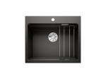 Zlewozmywak BLANCO ETAGON 6 Silgranit czarny InFino, szyny 525890