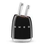 Blok z zestawem 6 noży Smeg KBSF02BL - 10% rabatu przy zakupie dwóch produktów SMEG. Wpisz kod smeg10