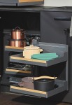 Peka 05.0573.KPL/A - Magic Corner Comfort Liro z drewnem 900/ 500/ prawy/ antracyt