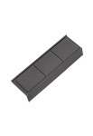 Peka 14.5305.43 - ONDA Line - organizer z pokrywkami, średni/ gł.400/ 122x372x69/ antracyt