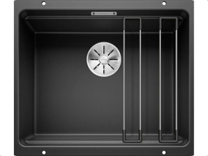 Zlewozmywak BLANCO ETAGON 500-U Silgranit czarny, InFino, szyny 525887