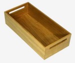 Peka - Prostokątne pudełko z uchwytami drewniane 236x472x120 mm 07.367.D