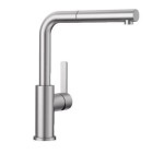 Blanco - Bateria Lanora-S stal szczotkowana z wyciąganą wylewką 523123